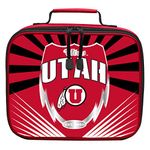 Officially Licensed NCAA Utah Utes Lightning Kids Lunch Kit, Red