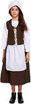 Victorian Maid Girls Fancy Dress Servant World Book Day Week Kids Child Costume (Small Ages 4 -6 years)