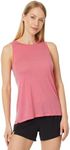 Smartwool Women's Active Ultralite Merino Wool High Neck Tank (Relaxed Fit), Guava Pink, L