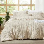 Bedsure Tufted Boho Comforter Set Q