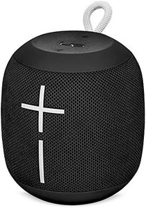 Ultimate Ears Wonderboom Portable Wireless Bluetooth Speaker, Thundering Bass, 360 Sound, Waterproof, Connect Two Speakers for Loud Hi-Fi, 10 Hour Battery Life, 100 ft Range - Phantom Black
