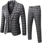 WULFUL Men's Suit Slim Fit One Butt