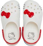 Crocs Kids Hello Kitty IAM Classic Clogs for Kids – Round Toe Design – Pivot Heel Strap – Thermoplastic Construction (Toddler) White 7 Toddler M