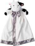 Bearington Lil' Gilly 18 In Cow Loveys for Babies - Security Blanket for Babies - Lovies Security Blanket with Stuffed Animal