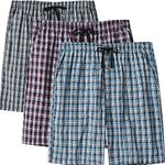 MoFiz Men's Pajama Bottom Sleepwear Lounge Summer Relaxed House Sleeping Shorts 3-Pack Size XL