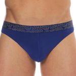 Emporio Armani Men's The New ICON Essential Microfiber Thong Panties, INCHIOSTRO, M