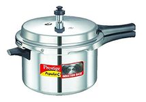 Prestige Popular Plus Induction Base Outer Lid Aluminium Pressure Cooker, 5.5 Litres, Silver