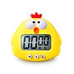 Kitchen Timer, Cute Cartoon Animal Countdown Timer, Digital Cooking Timer with Magnetic, LCD Large-Screen Visual Clock, Hangable Alarm Clock with Stand，for Cooking Bake Sport Game (timer-XG)