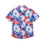 FOCO Official England 1982 Men's Retro Football Beach Short Sleeve Shirt Small