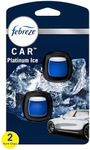 Febreze Car Air Freshener Vent Clip Platinum Ice Scent, .07 oz. Car Vent Clip, 2 Count