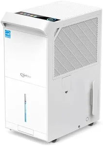 5,000 Sq.Ft Most Efficient Energy Star 2024 Dehumidifier,Vellgoo Max 150 Pint/D (Standard 80 Pint/D) Compressor Dehumidifier for Basement with Drain Hose, Smart Humidity Control for Home, Large Rooms