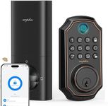 WiFi Door Lock D280W, Keyless Entry Door Lock Fingerprint, Bulit-in WiFi Deadbolt, App Remote Control, Electronic Keypad Door Lock, Safety Front Door Lock, One Time Code, Auto Lock, Easy Installation