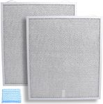 4512880 Range Hood Filter 15-3/4" x 13-7/8" x 3/8", 2 Pack Aluminum Mesh Grease Range Hood Filter Compatible with Broan Nutone Kitchen Exhaust Fan Filter S99010430-002 99010430-002