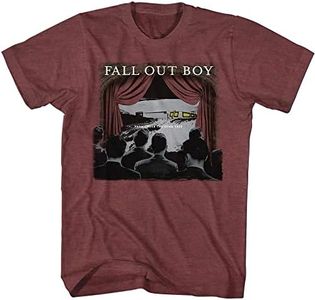 American Classics Fall Out Boy T Shirt from Under The Cork Tree Album Cover Adult Short Sleeve T Shirts Graphic Tees, Red, X-Large