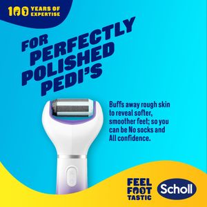 Scholl ExpertCare Electric Foot File – Smooth Hard Skin Removal