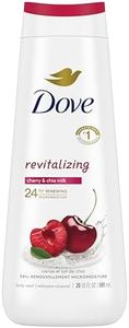 Dove Body Wash for Renewed, Healthy-Looking Skin Revitalizing Cherry & Chia Milk Gentle Body Cleanser with 24hr Renewing MicroMoisture 591 ml