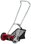 Einhell GC-HM 300 Hand Push Lawnmower -- Manual Lawn-Mower With 30cm Cutting Width, 16L Grass Box, 4 Cutting Height Levels -- Walk-Behind Lawn Mower For Small Gardens, Red & Black