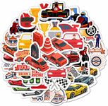 100Pcs Race Car Stickers for Youth, Racing Stickers and Decals, Race Car Toys, Race Car Party Favors, Car Racing Gifts, Race Car Birthday Decorations, Car Race youth, Racing Decals