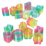 Liberty Imports Mini Rainbow Magic Springs Multishape Assortment Bulk Party Favors, (Set of 24) (2 Inches)