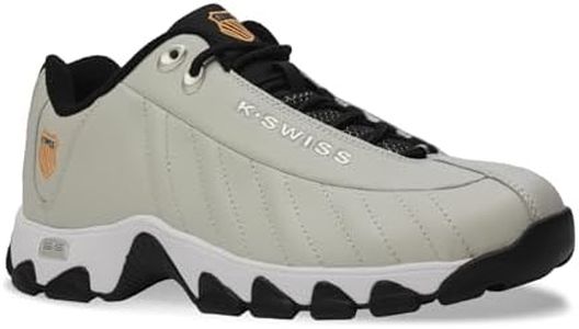 K-Swiss Men's ST329 CMF Sneaker, Northern Droplet/White/Black/Blaze Orange, 9.5 XW