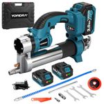 Yofidra Cordless Grease Gun 500W - 2 in 1 High Pressure 8000PSI Electric Grease Gun Kit, 6 Oz/min Rechargeable Battery 2x3.0Ah, Variable Speed for Mechanical Equipment Lubrication, Industry