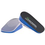 Correct-Position Heel Lift Inserts, Thick Heel Cushioning Height Increase Insoles Heel Cup Shoe Heel Inserts for Heel Spurs, Heel Pain Plantar Fasciitis Achilles Tendonitis (1" Height, Blue)