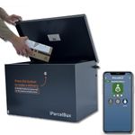 iParcelBox Large - Secure Smart Parcel Delivery Box, Parcel Safe Place | Battery Powered | Weatherproof, App-Controlled, Large Capacity, Ideal for Home Deliveries and Business Parcels