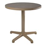 SkyGlamour Supreme Penta Round Plastic Table for Home | Office | Indoor&Outdoor Use (Color: Marble Beige; Qnt: 1 Pcs.)