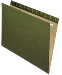 Pendaflex Hanging File Folders, Essentials Letter Size, Standard Green, Recycled, 25/Box