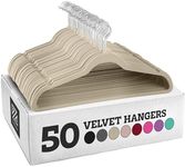 Zober Velvet Hangers 50 Pack - Heav