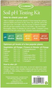 Bosmere PH Soil Test Kit – Garden Soil Testing Tool