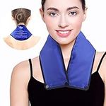 Hilph Neck Ice Pack for Injuries, Reusable Large Neck Ice Pack Wrap Soothing Pain Relief for Neck & Shoulder Pain Cold Compress for Sports Injuries, Office Neck Pressure