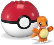 MEGA Pok?mon Construction Toy Pok?mon Evergreen Charmander Ball for Kids Ages 6 and Up