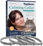 TopSum Calming Collar for Cats: Premium Calming Cat Collar - Cat Pheromone Collar - Effective Pheromone Collar for Cats - Effectively Ease Cat's Anxiety, 4 Pack (Gray)