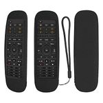 Protective Silicone Remote Case for Logitech Harmony Companion All in One Remote Control Shockproof Washable Skin-Friendly Remote Control Cover with Loop (Black)