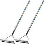 Leriton 2 Pcs Garden Rake 60 Inch M