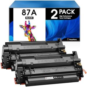 for HP 87X Black High-Yield Toner Cartridge | Works for HP Laserjet Enterprise M506 Series, for HP Laserjet Enterprise MFP M527 Series, for HP Laserjet Pro M501 Series | CF287X (Black, 2-Pack)