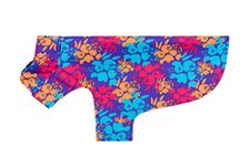 RC Pet Products Delta Rain Slicker, Water-Resistant Dog Raincoat, Medium, Bloom (68204097)