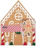 Mud Pie Gingerbread Paper Serving Set PLACEMAT, Brown