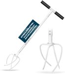 Grumpy Bear Heavy Duty Manual Twist Tiller, All-Steel Garden Claw Cultivator with Soft Handle, 15" Ergonomic Long Handle for Easy Soil Penetration, Ideal for Raised Beds, Flower Boxes, and Tough Soil