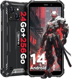OUKITEL WP32Pro Smartphone Pas Cher Android 14 Octa-Core,Batterie 6300mAh Téléphone Portable incassable,écran 6" HD+,Smartphone débloqué 24GB+256GB 4G,IP68,5+20MP Caméra,Double SIM,OTG,NFC-Noir