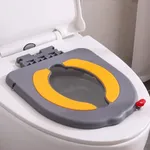 Portable Potty Training Seatï Upgraded Non-Slip-Anti pinch buttocks, No need to disassemble and install every time, saving a lot of time for Toddlers & Kids, Suitable for multi shaped toilets (Gray)