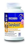 Enzymedica - DairyAssist, 30 Capsules - Lactase Enzymes Supplement - Lactose Intolerance Pills - Digestive Aid for Gluten & Casein - Indigestion & Heartburn Relief -Gas Bloating Relief for Men & Women