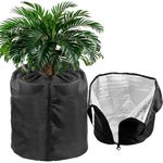 warmfarm 2-Pack Plant Pot Covers for Winter Freeze Protection - 18" x 20" Frost Protection Cover for Outdoor Plants & Shrubs (Black)