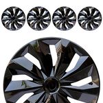 Hubcap Wheel Cover Replacement R16 Hub Caps Universal Wheel Rim Cover ABS Material Exterior Accessories for Car Truck SUV -Set of 4