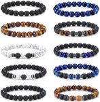 Jewdreamer 10PCS Tiger Eye Bracelet