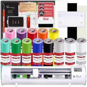 Siser Romeo 24" Professional Vinyl Cutter Machine Bundle with 24" Vinyl Rolls, Design Software & Designs