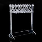 BRODLOG Acrylic Mini Earring Holder Set(1 Earring Display Stand With 8 Hangers) Jewellery Organizer With 12 Holes For Stud Storage Display