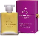 Aromatherapy Associates Inner Strength Bath & Shower Oil, 55ml - Essential Oil Cleanser with Clary Sage, Sandalwood & Geranium