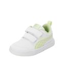 Puma Baby Girls Courtflex V3 Dotty V Inf White-Cool Cucumber Sneaker - 3 UK (39875902)